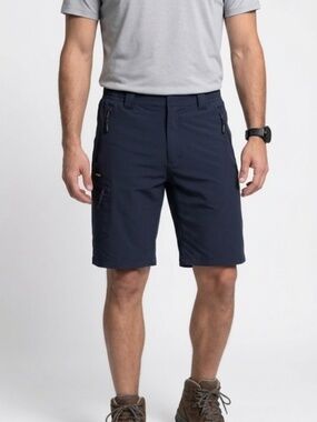 Chlorophylle Men's Raid Cargo Shorts Size L Navy Blue Stretch Hiking Outdoor